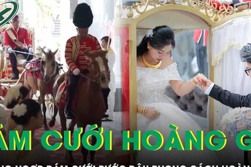 Choáng ngợp trước đám cưới rước dâu phong cách hoàng gia 'có 1 không 2'