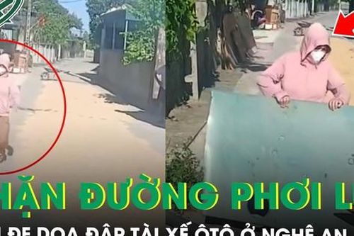 Công an vào cuộc vụ người dân chặn đường ô tô để phơi lúa, đe dọa tài xế
