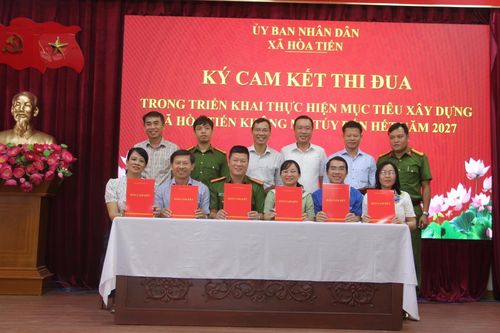 Xã Hòa Tiến quyết tâm đến hết năm 2027 xây dựng địa bàn Không có ma túy