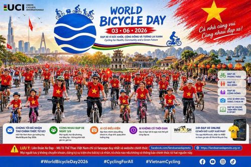 Việt Nam hưởng ứng chiến dịch Ngày Xe đạp thế giới 2026