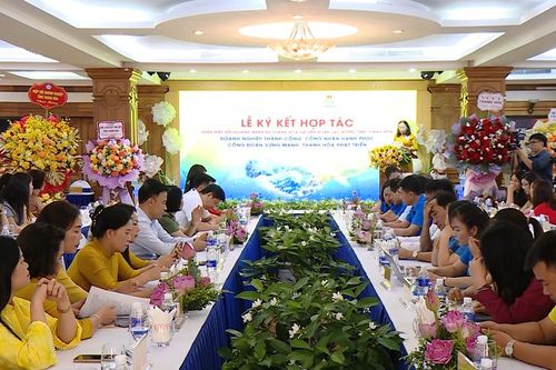 Liên đoàn Lao động và Hiệp hội Doanh nhân nữ tỉnh Thanh Hóa ký kết chương trình phối hợp