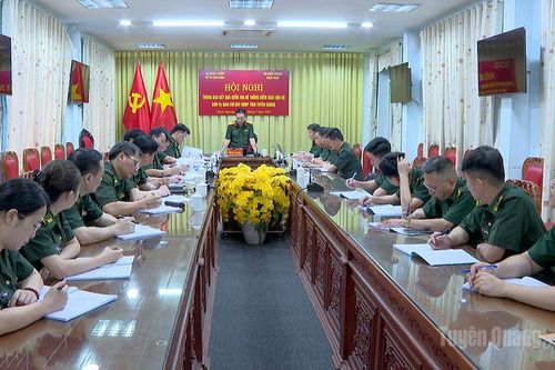 Đoàn Kiểm toán Bộ Quốc phòng làm việc tại Ban Chỉ huy Bộ đội Biên phòng tỉnh