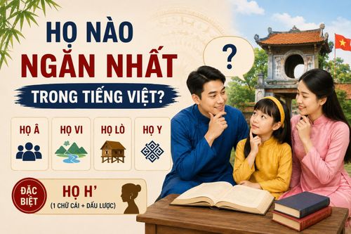 Họ nào ngắn nhất trong tiếng Việt?