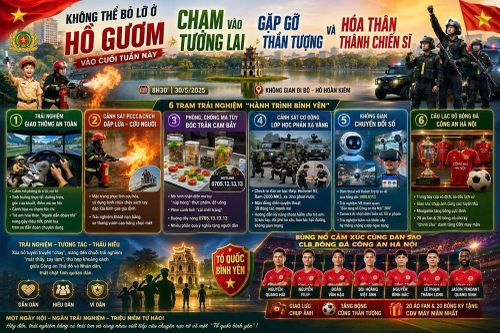 Nhiều hoạt động trải nghiệm hấp dẫn tại Lễ hưởng ứng Cuộc thi 'Tổ quốc bình yên'