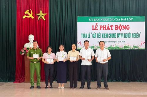 Xã Đại Lộc phát động Tuần lễ 'Gửi tiết kiệm chung tay vì người nghèo'