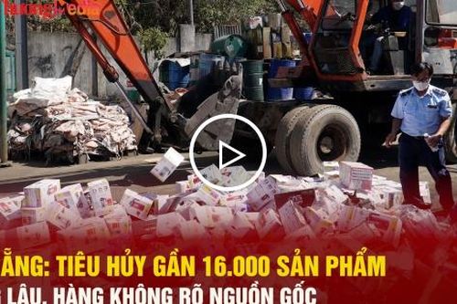Đà Nẵng tiêu hủy gần 16.000 sản phẩm hàng lậu, hàng không rõ nguồn gốc