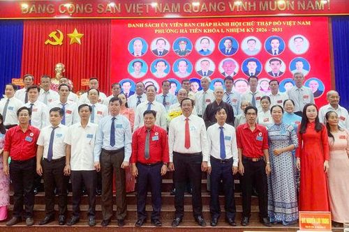 Đại hội đại biểu Hội Chữ thập đỏ phường Hà Tiên lần thứ I