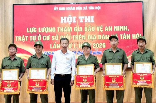 Tân Hội tổ chức Hội thi Lực lượng tham gia bảo vệ an ninh, trật tự ở cơ sở giỏi