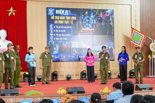 Hội thi lực lượng tham gia bảo vệ an ninh, trật tự ở cơ sở giỏi phường Bàn Thạch