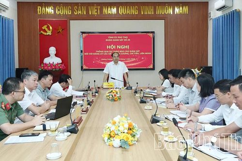 Thông qua dự thảo báo cáo giám sát đối với Ban Thường vụ Đảng ủy các xã Hoàng Cương, Chí Tiên, Liên Minh