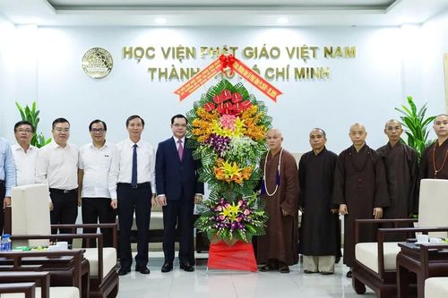 Bộ trưởng Bộ Dân tộc và Tôn giáo thăm Học viện Phật giáo VN tại TP.HCM và tổ đình Vĩnh Nghiêm