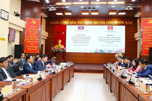 Việt Nam - Lào chia sẻ kinh nghiệm ứng dụng công nghệ trong quản lý giao thông đường bộ