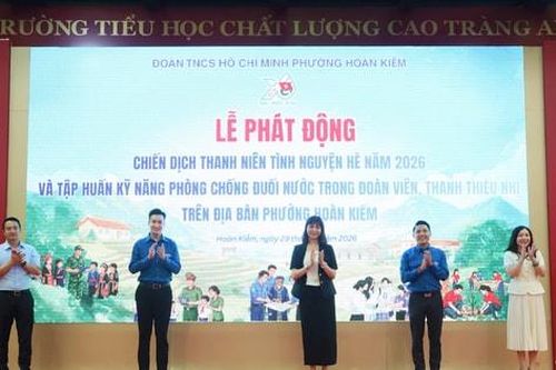 Phường Hoàn Kiếm ra quân Chiến dịch Thanh niên tình nguyện hè năm 2026