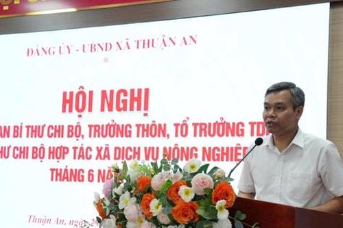Xã Thuận An: Tập trung sắp xếp thôn, tổ dân phố bảo đảm đồng thuận
