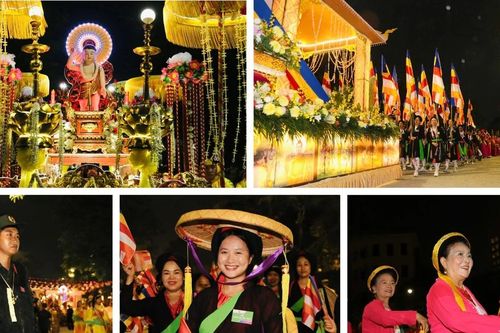 Người dân Thủ đô chiêm bái xá lợi Phật được rước qua nhiều tuyến phố trung tâm