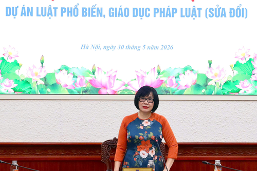 Bộ Tư pháp đề xuất bổ sung nội dung đánh giá về truyền thông chính sách trong hồ sơ dự án luật