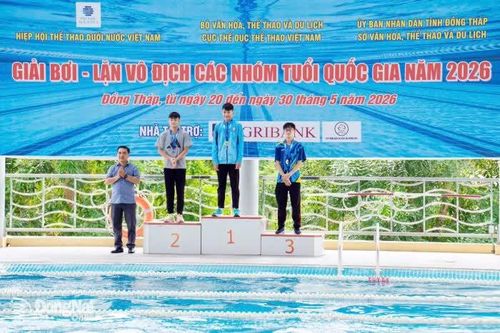 Đồng Nai xếp hạng tư toàn đoàn Giải lặn vô địch các nhóm tuổi quốc gia 2026