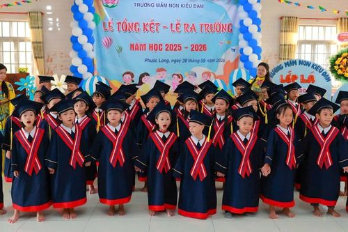 Trường Mầm non Kiều Đàm tổng kết năm học 2025-2026 và lễ ra trường cho trẻ lớp Lá
