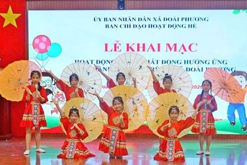 Xã Đoài Phương khai mạc hoạt động hè và phát động Tháng hành động vì trẻ em