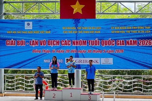 Thanh Hóa ghi dấu ấn tại Giải Bơi - Giải Lặn vô địch các nhóm tuổi quốc gia năm 2026