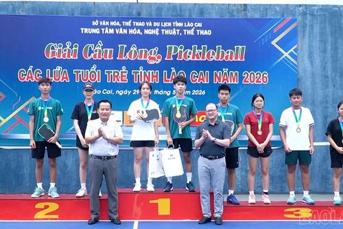 Bế mạc Giải Cầu lông, Pickleball các lứa tuổi trẻ tỉnh Lào Cai năm 2026