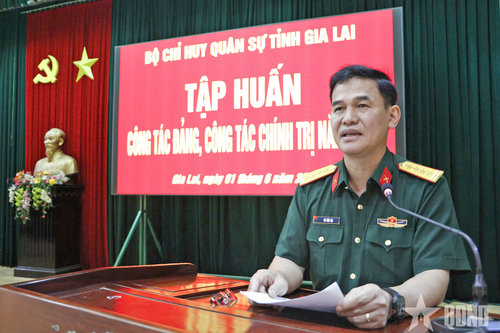 Bộ CHQS tỉnh Gia Lai: Nâng cao năng lực tiến hành công tác Đảng, công tác chính trị cho đội ngũ cán bộ