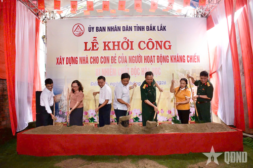 Đắk Lắk: Xây dựng 44 căn nhà cho con đẻ của người hoạt động kháng chiến bị nhiễm chất độc hóa học