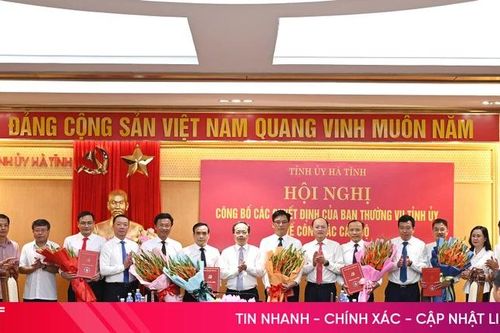 Ban Thường vụ Tỉnh ủy Hà Tĩnh công bố 6 quyết định về công tác cán bộ