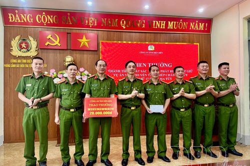 Khen thưởng lực lượng phá thành công chuyên án thu giữ 17 bánh ma túy