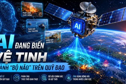 AI đang biến vệ tinh thành 'bộ não' trên quỹ đạo