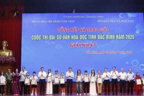 Bắc Ninh khen thưởng các Đại sứ Văn hóa đọc tiêu biểu năm 2026
