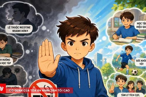 Người chưa thành niên hút thuốc: Khi chế tài chuyển từ nhắc nhở sang xử phạt