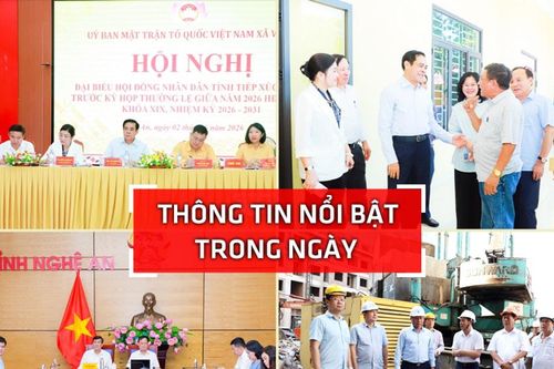 Nghệ An: Thông tin nổi bật ngày 2/6