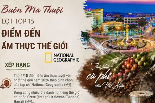 Buôn Ma Thuột lọt top 15 điểm đến ẩm thực thế giới