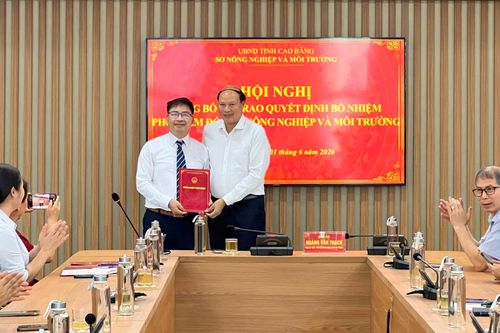 Công bố quyết định bổ nhiệm Phó Giám đốc Sở Nông nghiệp và Môi trường