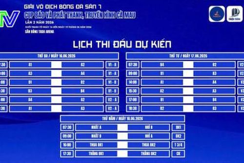 CTV Cup 2026 điều chỉnh lịch thi đấu, rút ngắn còn 3 ngày
