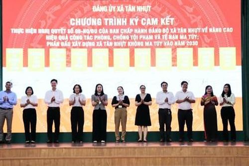 Xã Tân Nhựt quyết tâm xây dựng 'pháo đài' vững chắc trong công tác phòng, chống ma túy