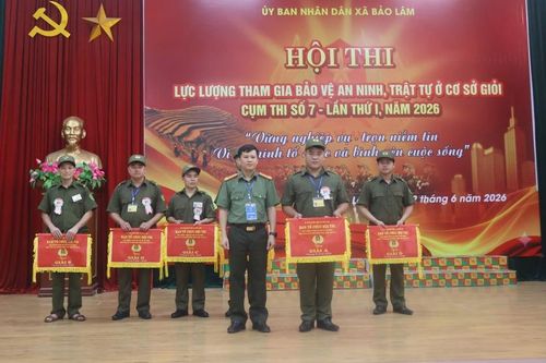 Cụm thi đua số 7 Hội thi lực lượng tham gia bảo vệ an ninh, trật tự ở cơ sở giỏi