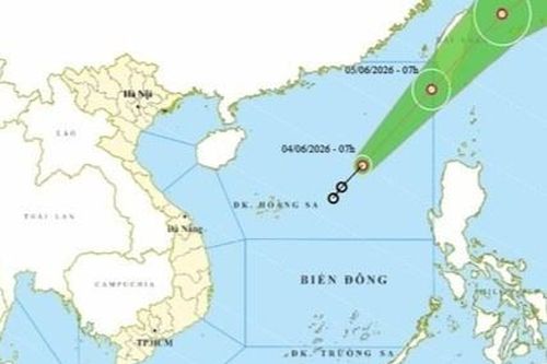 Tin mới nhất về áp thấp nhiệt đới đầu tiên năm 2026 xuất hiện trên biển Đông