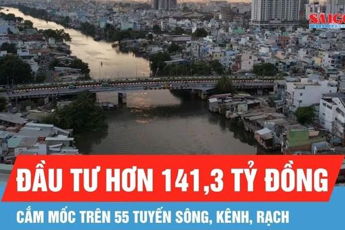 Cắm mốc trên 55 tuyến sông, kênh, rạch thuộc địa bàn TPHCM