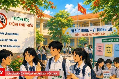 Hướng tới xây dựng môi trường học đường không khói thuốc