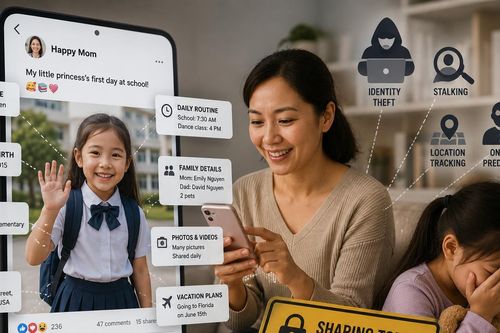 Nhiều phụ huynh chia sẻ ảnh, video của con vô tội vạ trên mạng xã hội