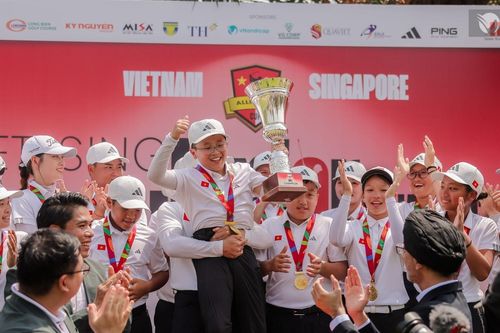 Tuyển golf trẻ Việt Nam vô địch giải golf đối kháng quốc tế 2026