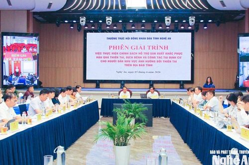 Thường trực HĐND tỉnh giải trình việc thực hiện chính sách hỗ trợ khắc phục thiên tai, dịch bệnh và tái định cư