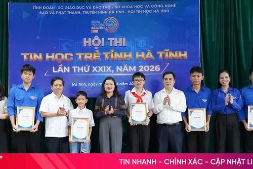 Trao 87 giải thưởng tại Hội thi Tin học trẻ tỉnh Hà Tĩnh năm 2026