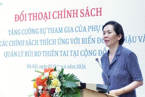Tăng cường sự tham gia và vai trò lãnh đạo của phụ nữ trong ứng phó với biến đổi khí hậu và thiên tai