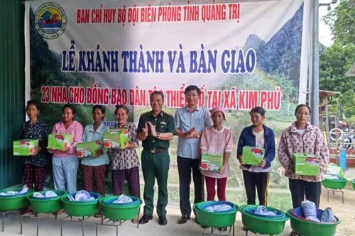 Khánh thành 23 ngôi nhà cho đồng bào Rục, Sách xã Kim Phú