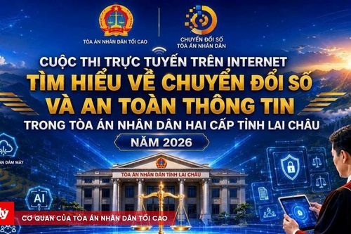 TAND hai cấp tỉnh Lai Châu tổ chức cuộc thi trực tuyến về chuyển đổi số và an toàn thông tin