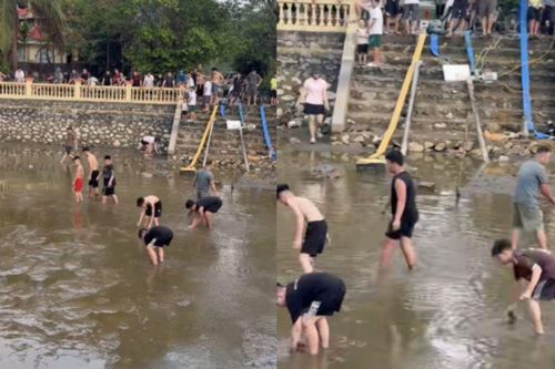 Tát cạn giếng làng để tìm vàng