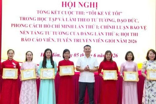 Xã Hát Môn tổng kết 3 cuộc thi, lan tỏa mạnh mẽ công tác xây dựng Đảng